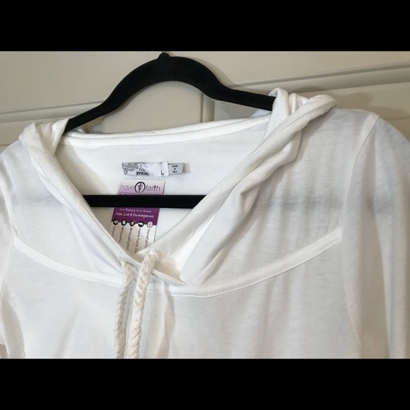 L Prana soft light weight hoodie w pocket NWOT - Picture 2 of 8